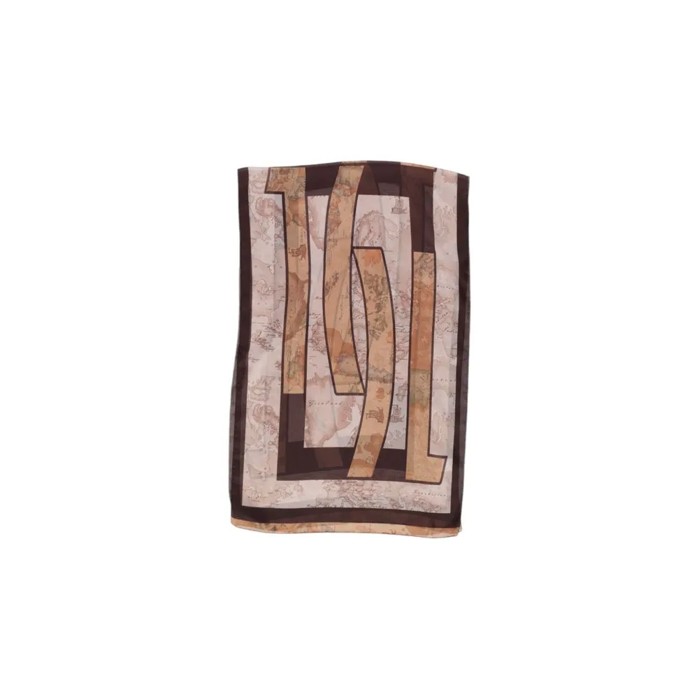 Alviero Martini Prima Classe Women's Brown Polyester Scarf