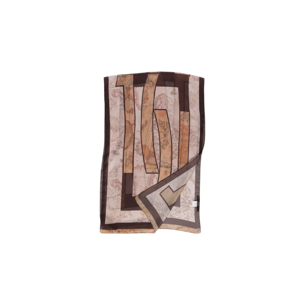 Alviero Martini Prima Classe Women's Brown Polyester Scarf