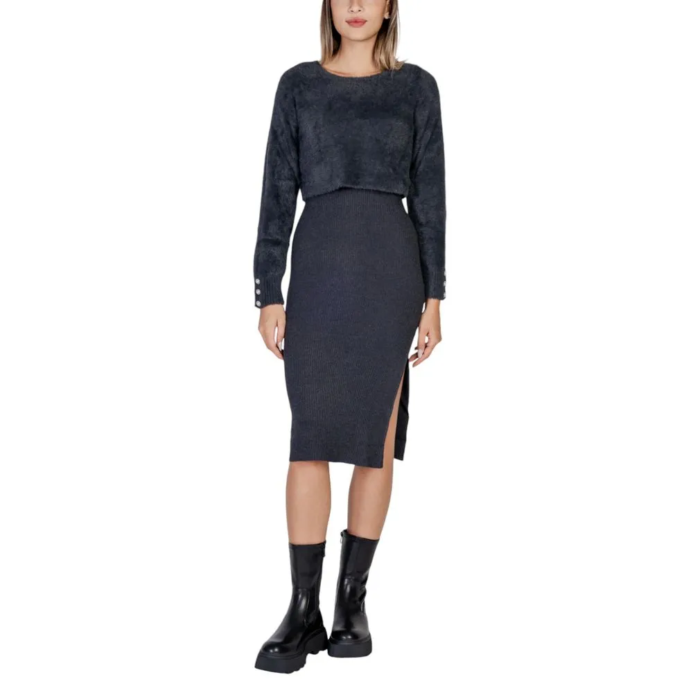 Morgan De Toi Women's Gray Polyamide Dress