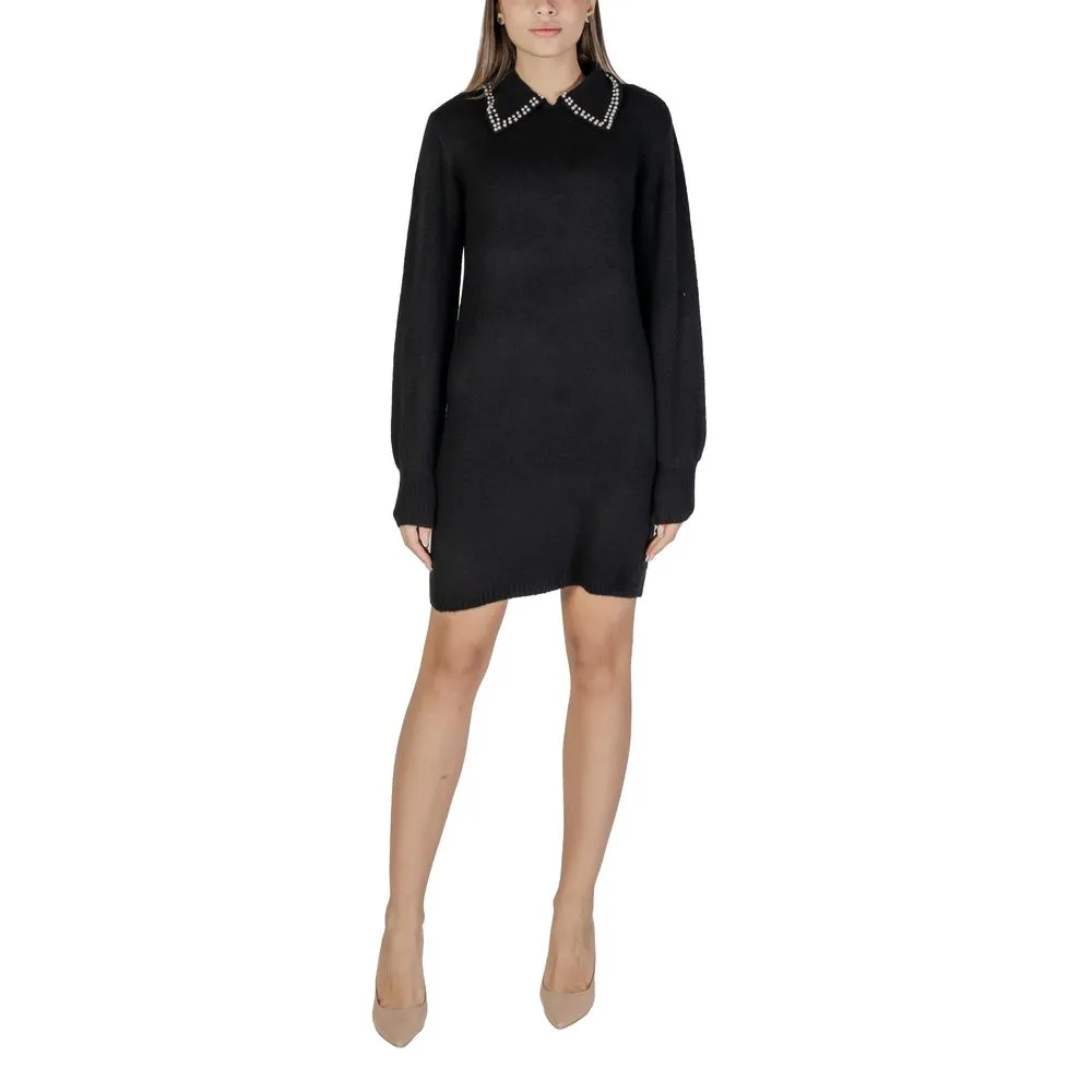 Jacqueline De Yong Women's Black Recycled Polyester Dress