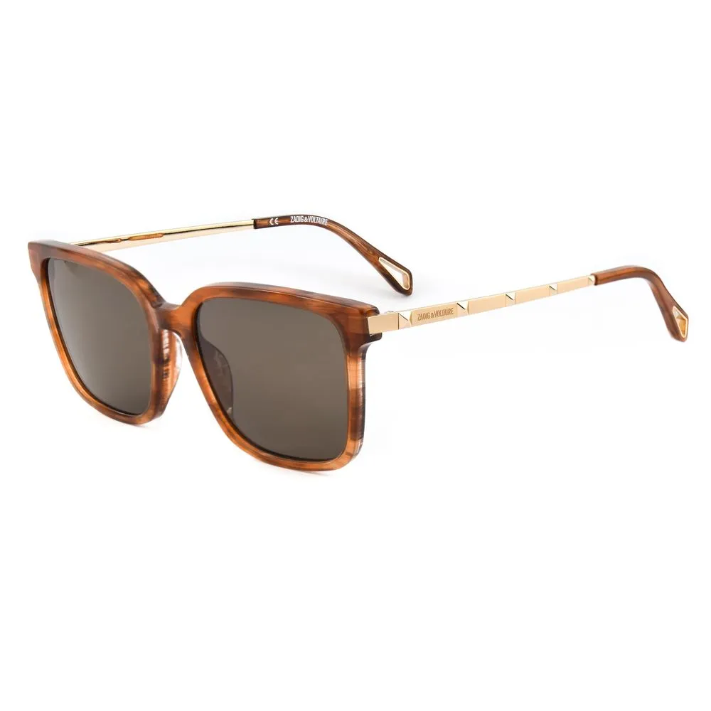 Zadig & Voltaire Women's Brown Acetate Sunglasses