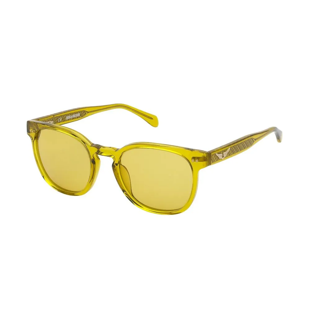 Zadig & Voltaire Unisex Brown Acetate Sunglasses