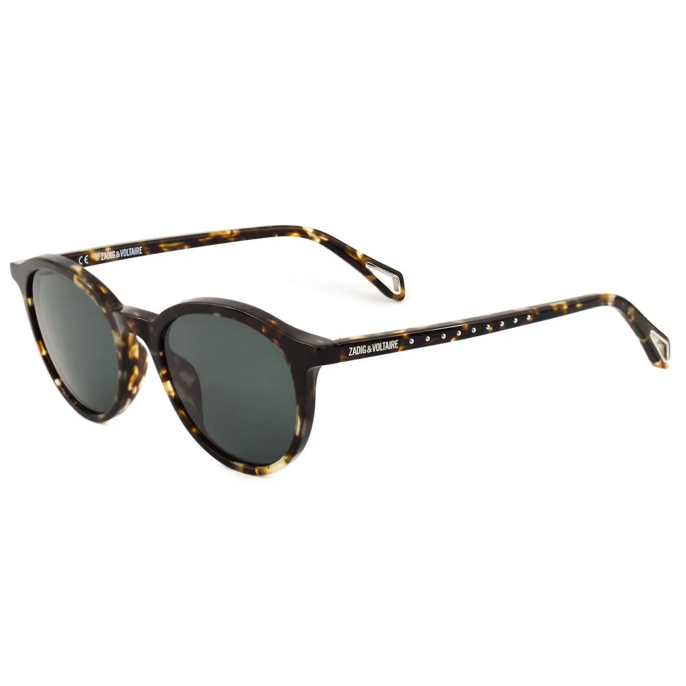 Zadig & Voltaire Unisex Brown Acetate Sunglasses