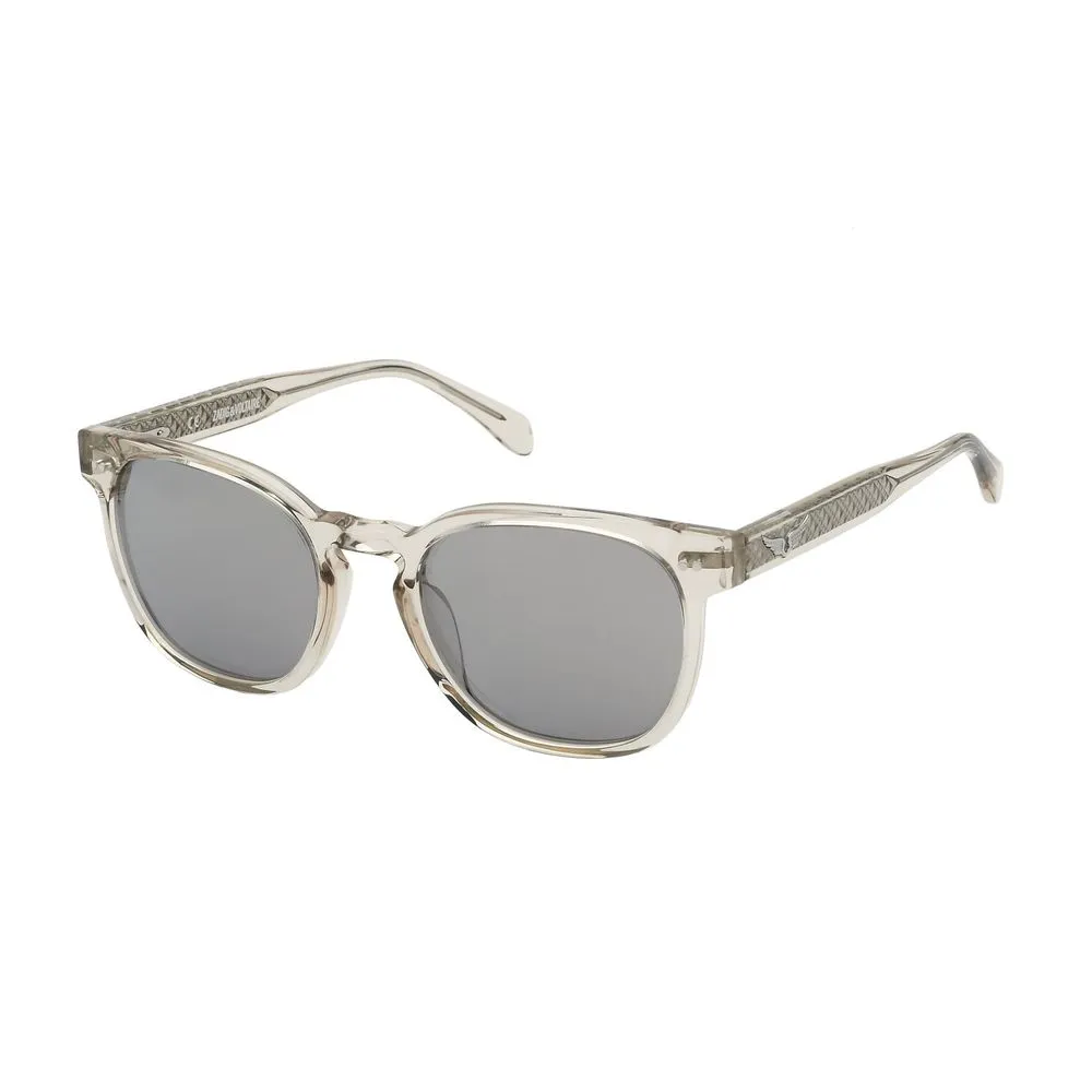 Zadig & Voltaire Unisex Gray Acetate Sunglasses