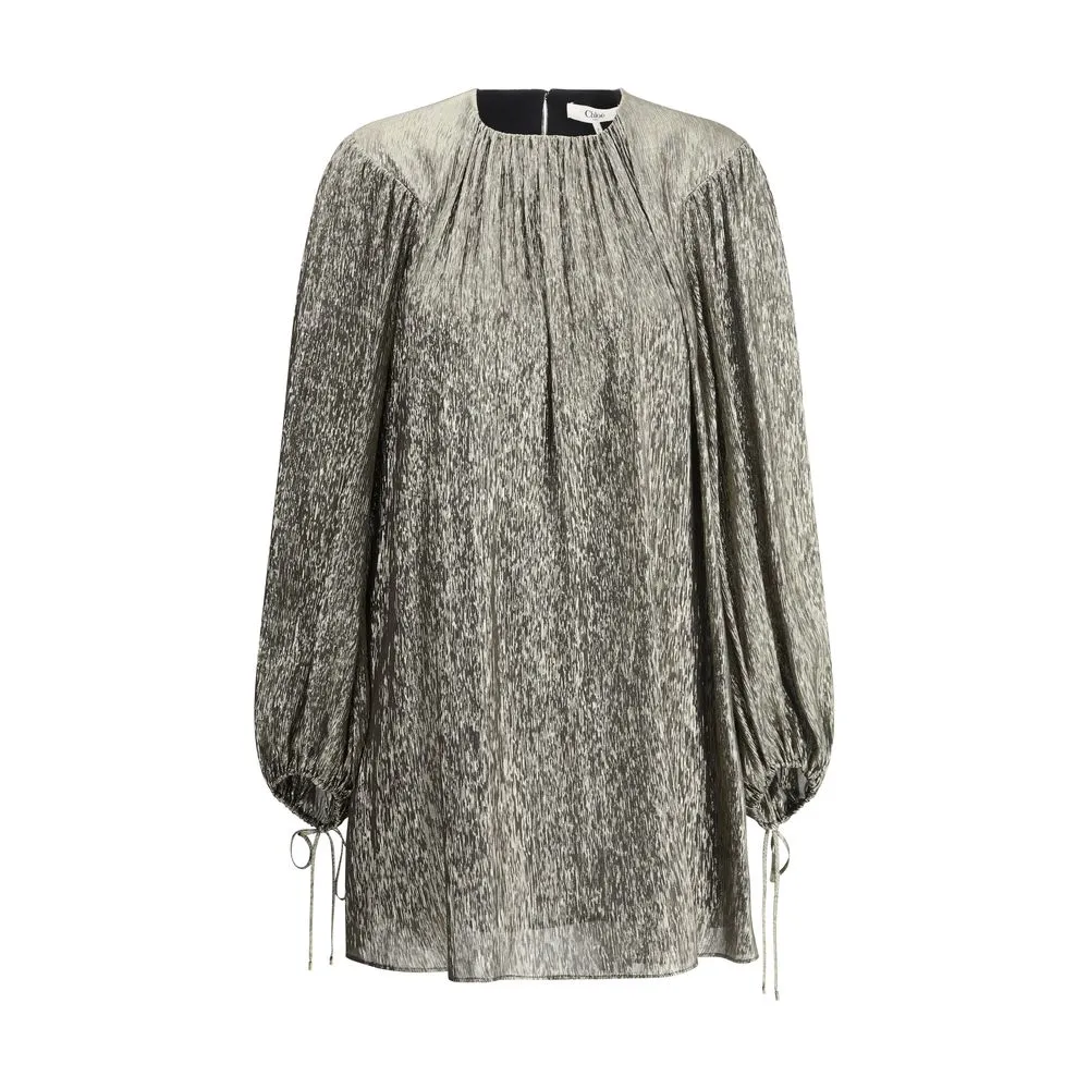 Chloé Women's Silk lamé mini Dress