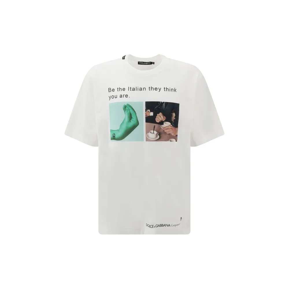 Dolce & Gabbana Men's T-shirt whit maxi print