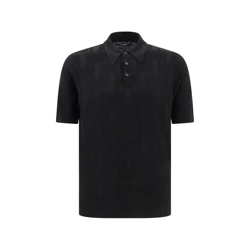 Dolce & Gabbana Men's Silk Polo Shirt