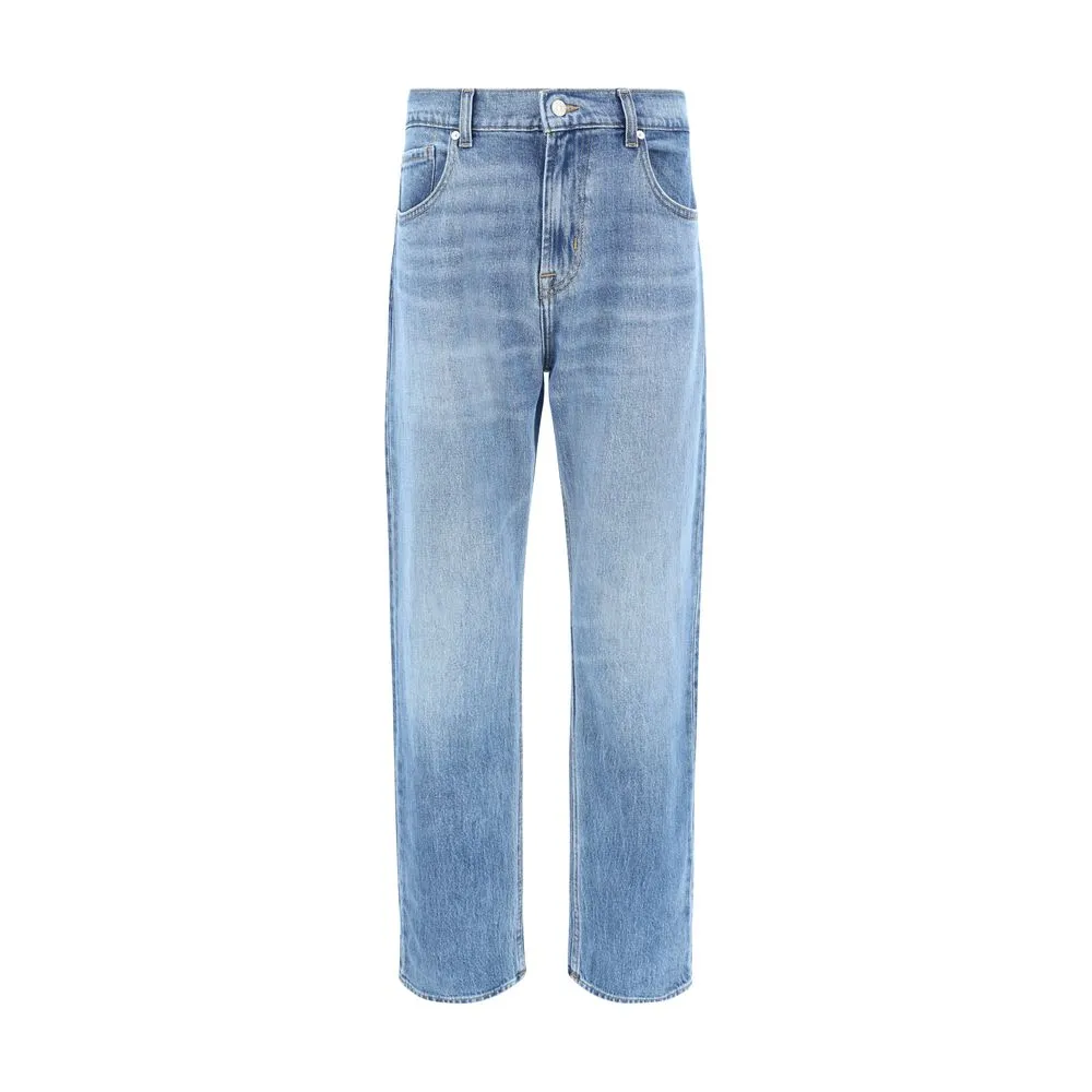 7FOR Men's The Straight Underline Jeans