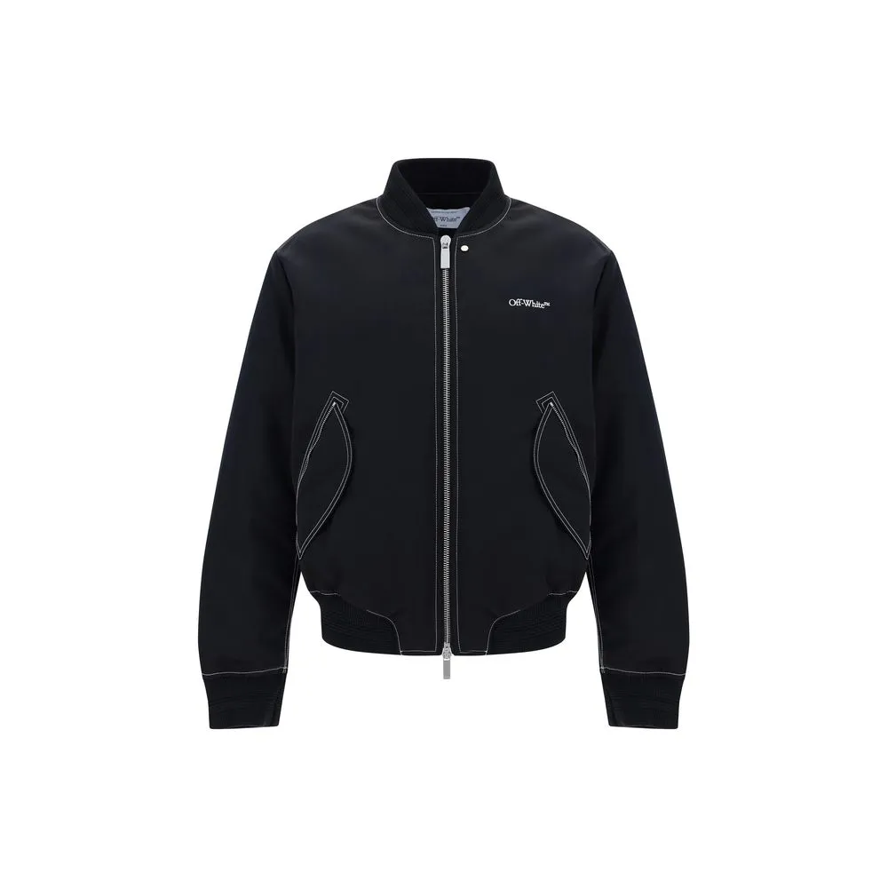 Off-White Men's Contrast Stitch Bomber Jacket