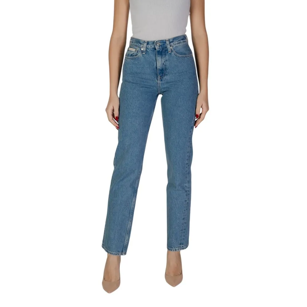 Calvin Klein Jeans Women's Blue Cotton Jeans & Pant