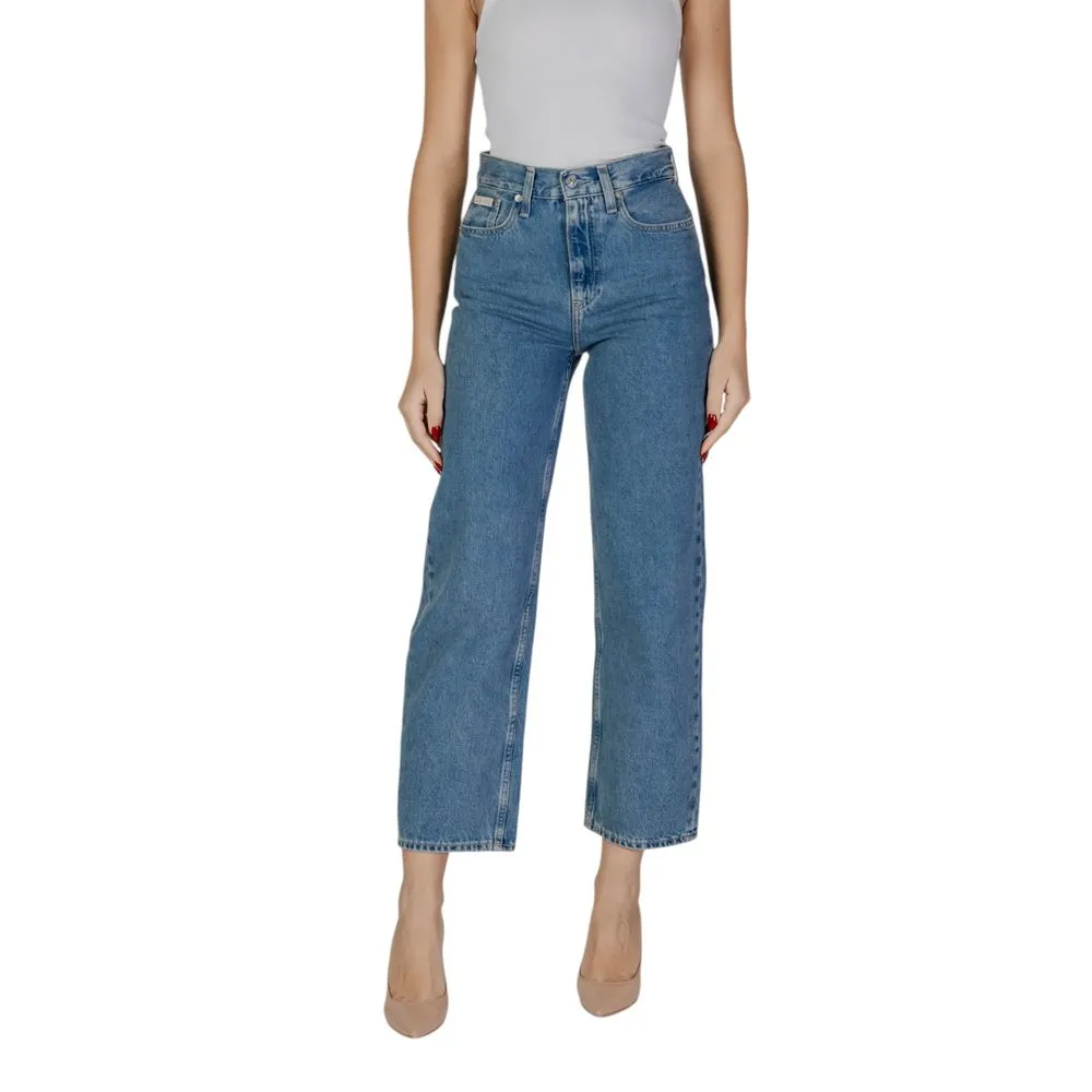 Calvin Klein Jeans Women's Blue Cotton Jeans & Pant