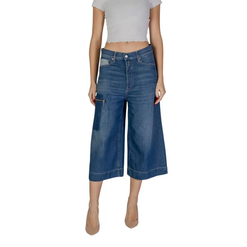 Replay Women's Blue Cotton Jeans & Pant