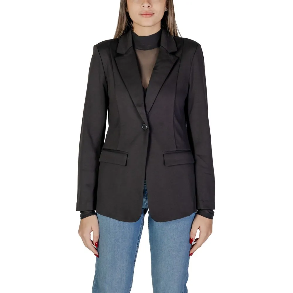 ICHI Women's Black Polyester Suits & Blazer