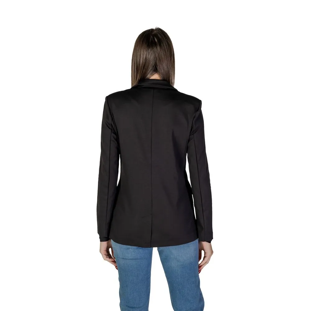 ICHI Women's Black Polyester Suits & Blazer