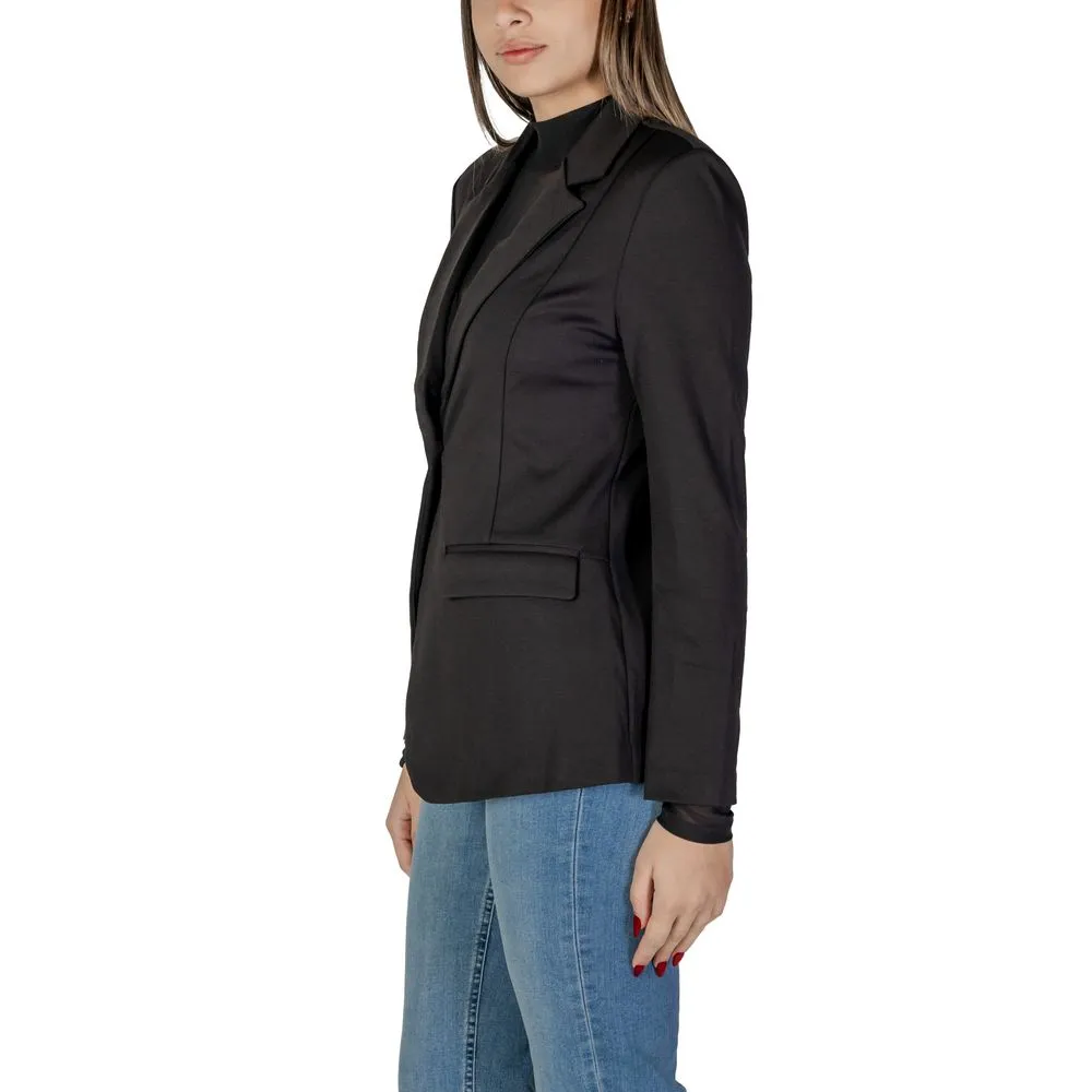 ICHI Women's Black Polyester Suits & Blazer