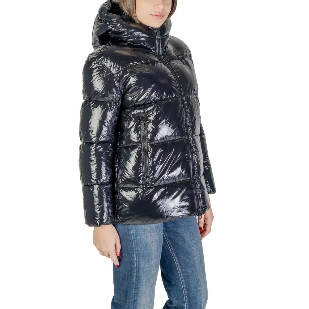 Blauer Women's Black Polyamide Jackets & Coat