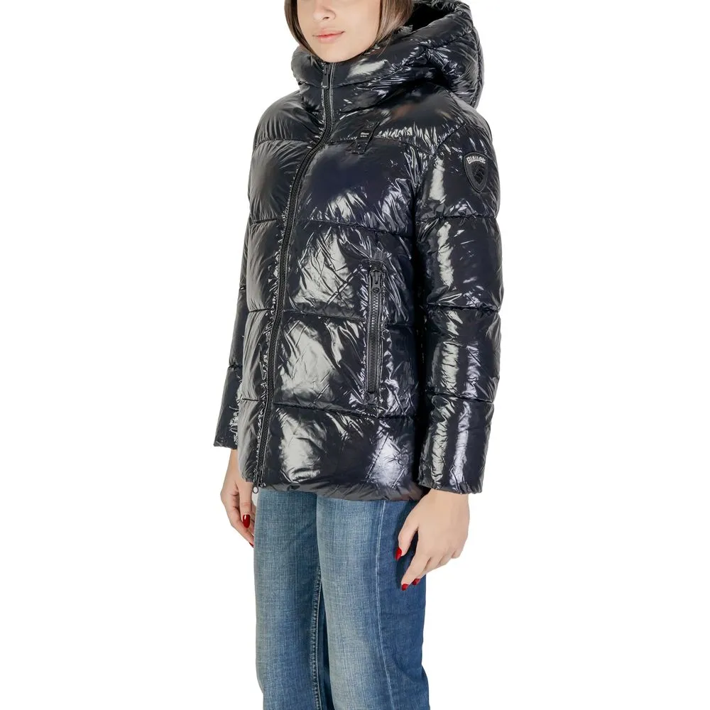 Blauer Women's Black Polyamide Jackets & Coat