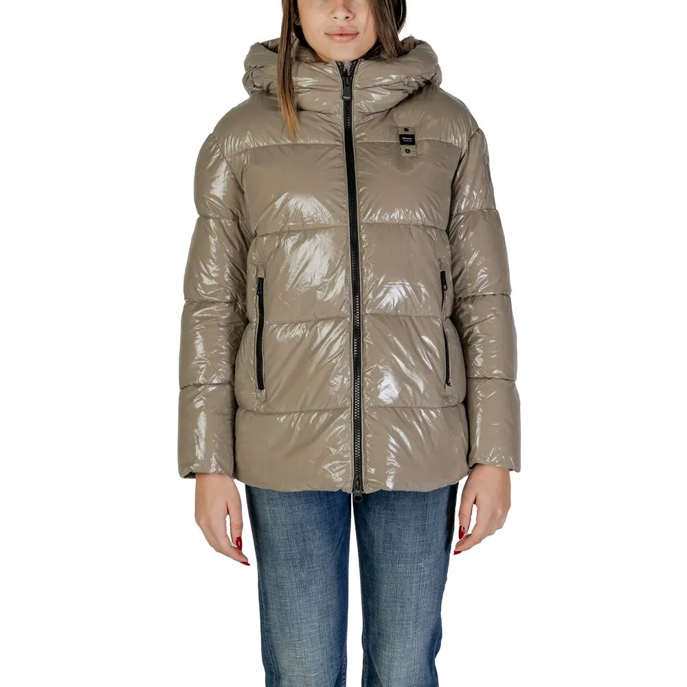 Blauer Women's Beige Polyamide Jackets & Coat