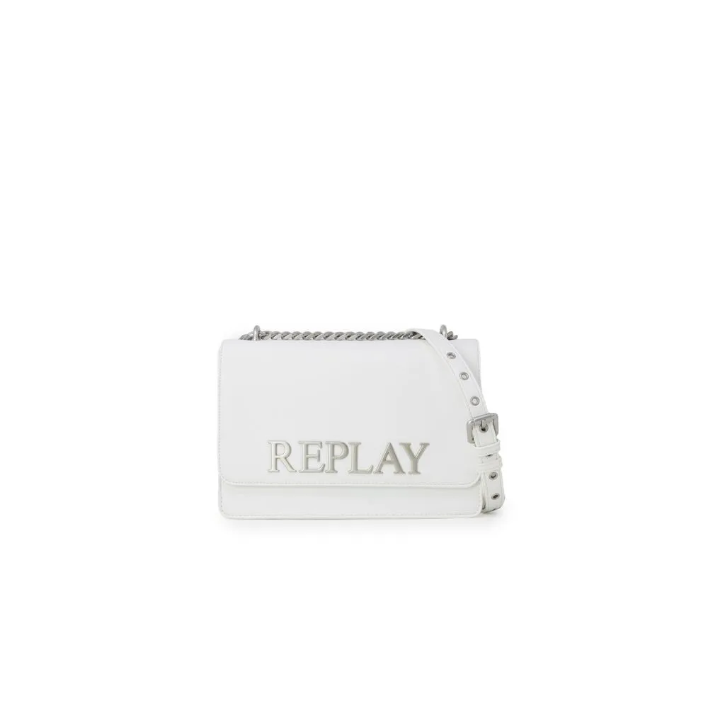 Replay Women's White Polyethylene Handbag