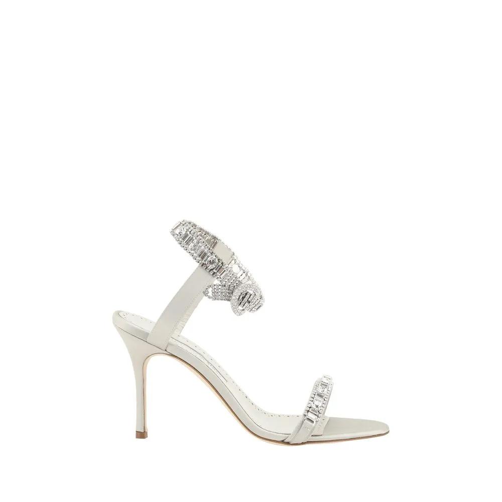 Manolo Blahnik Women's Asasan Satin Sandals