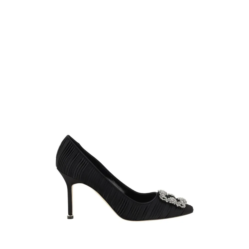 Manolo Blahnik Women's Satin Hangisi Pumps