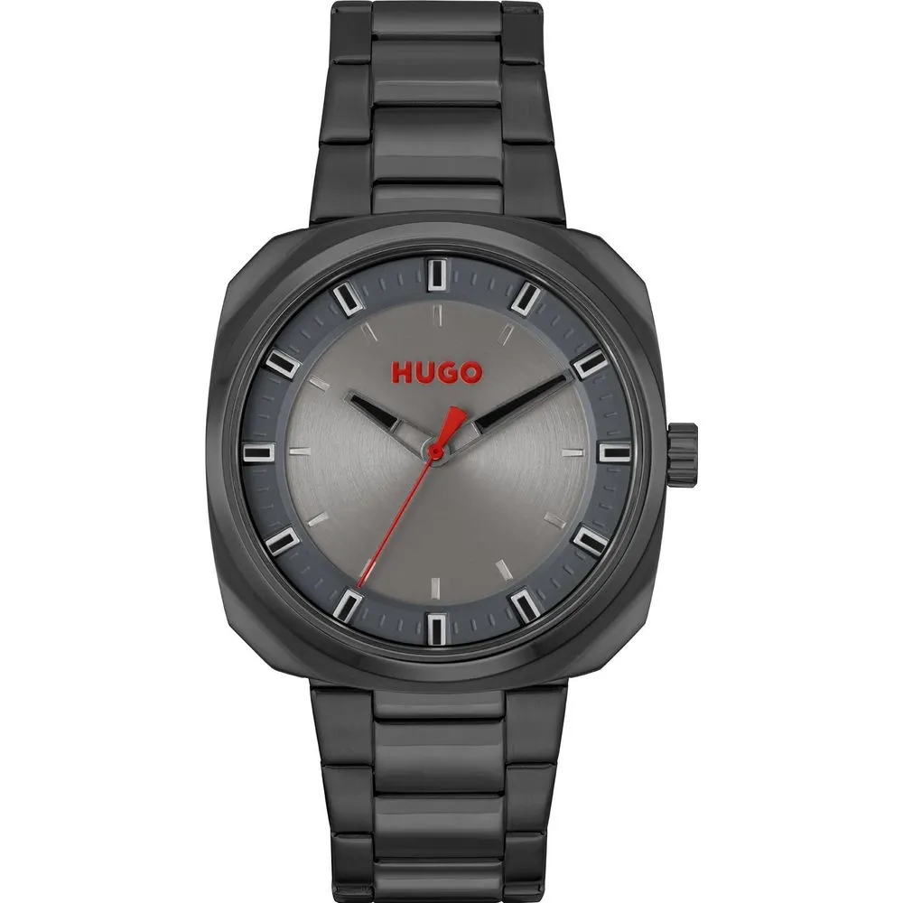 Hugo Boss Men's Gray Stainless Steel Stainless Steel Watch
