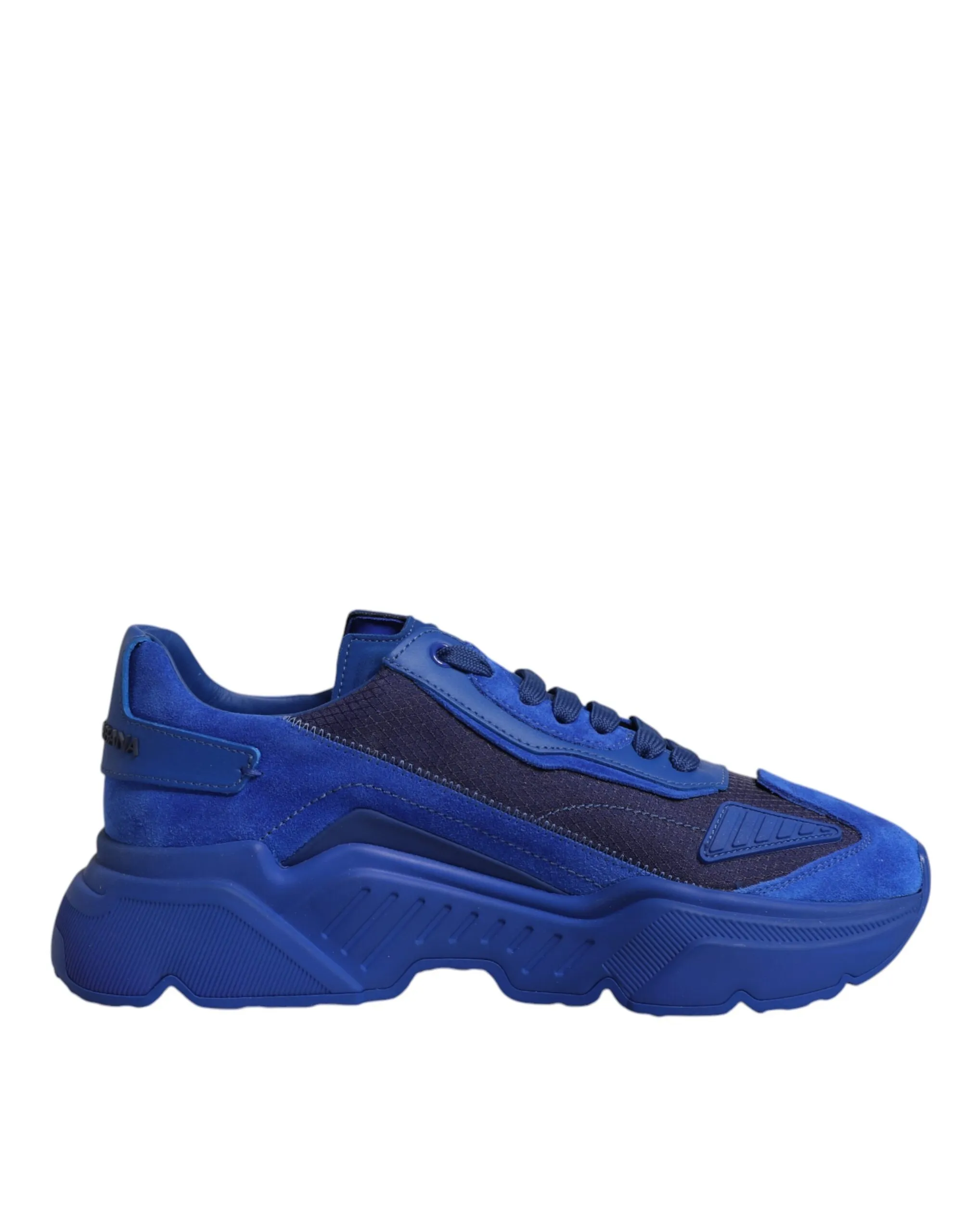 Dolce & Gabbana Men's Blue Leather Daymaster Low Top Sneakers Shoes