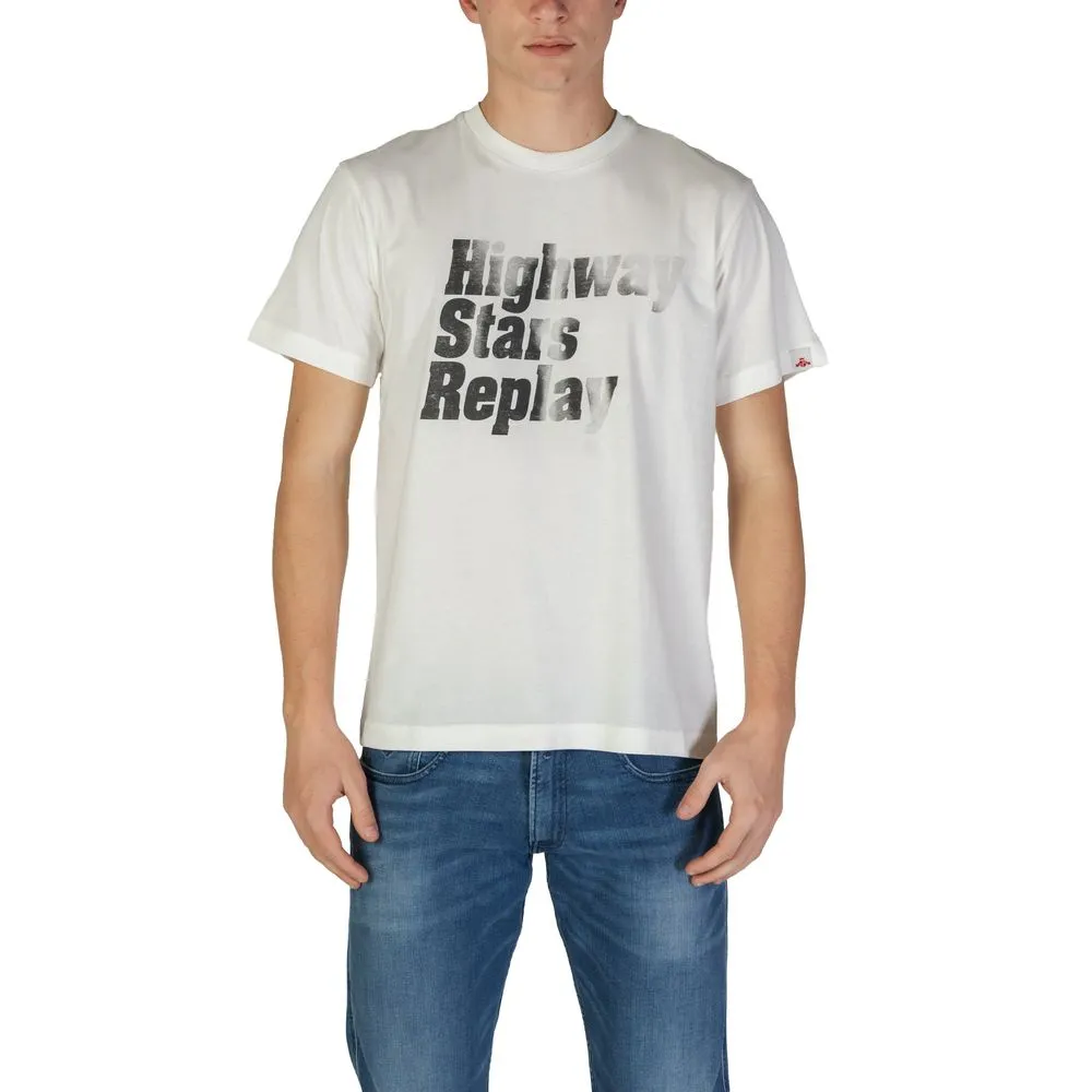 Replay Men's White Cotton T-Shirt