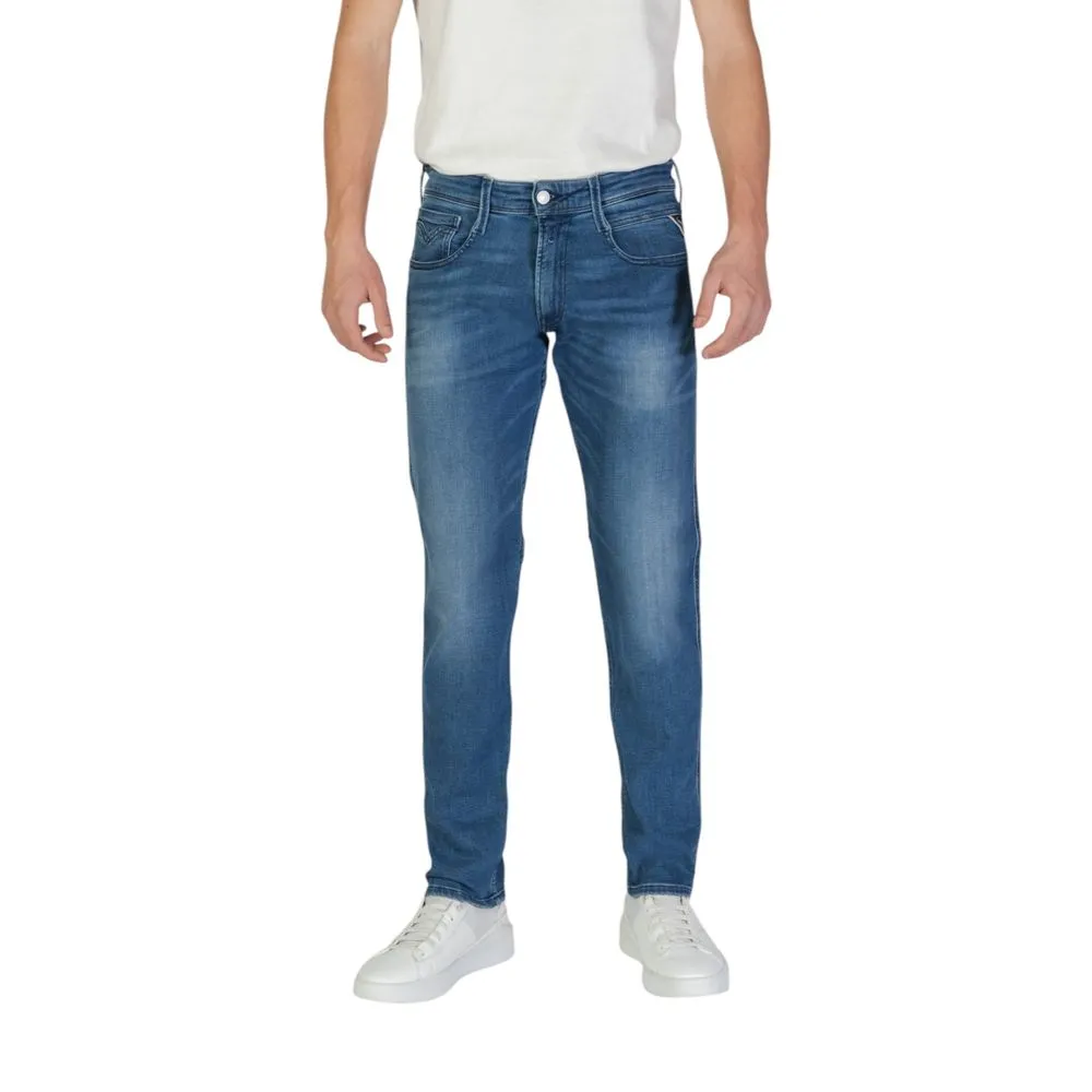 Replay Men's Blue Cotton Jeans & Pant