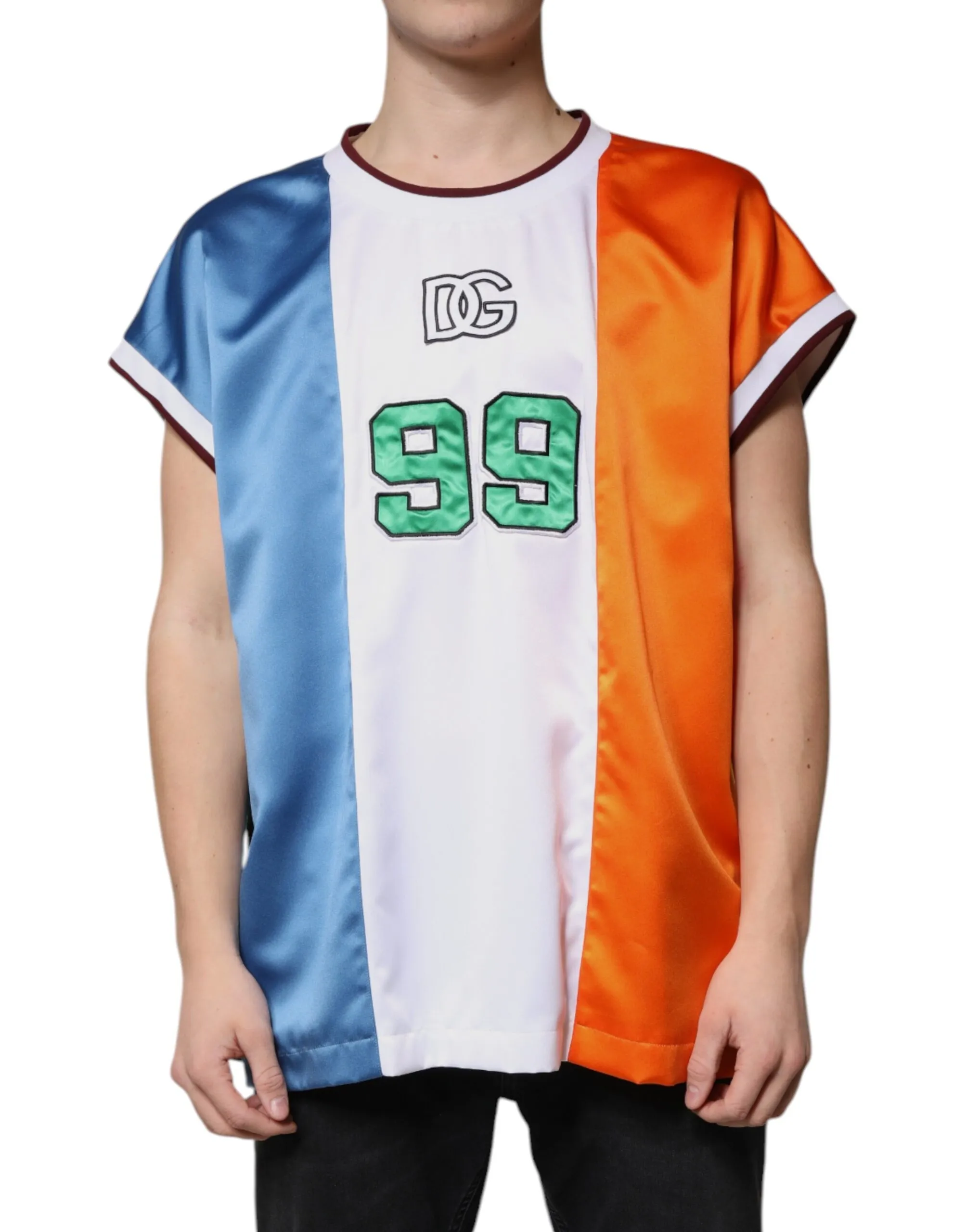 Dolce & Gabbana Men's Multicolor Jersey Tank Sleeveless T-shirt