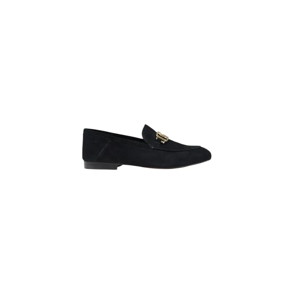 Guess Women's Black Leather Flat Shoe