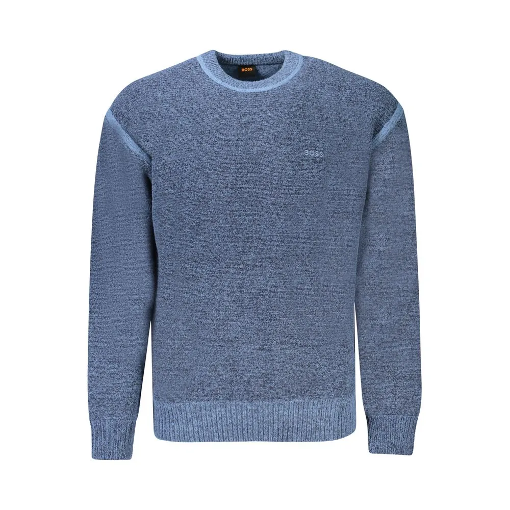 Hugo Boss Men's Blue Polyamide Mens Sweater