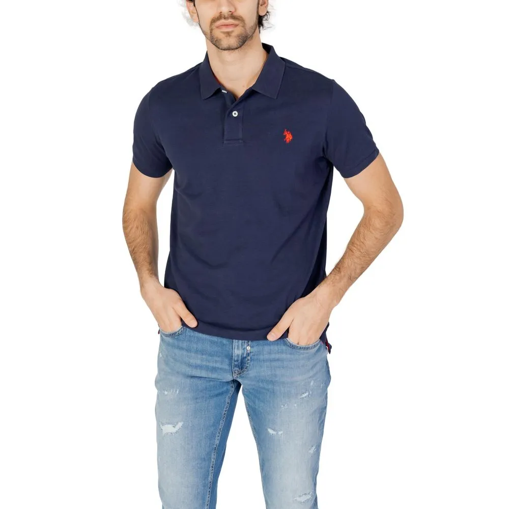 U.S. POLO ASSN. Men's Blue Cotton Polo Shirt