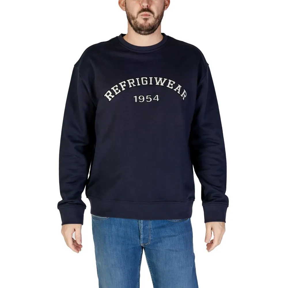 Refrigiwear Men's Blue Cotton Sweater