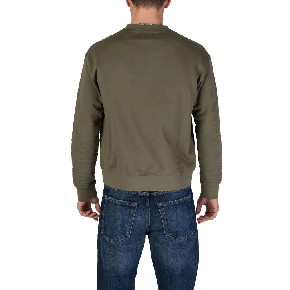 Refrigiwear Men's Green Cotton Sweater