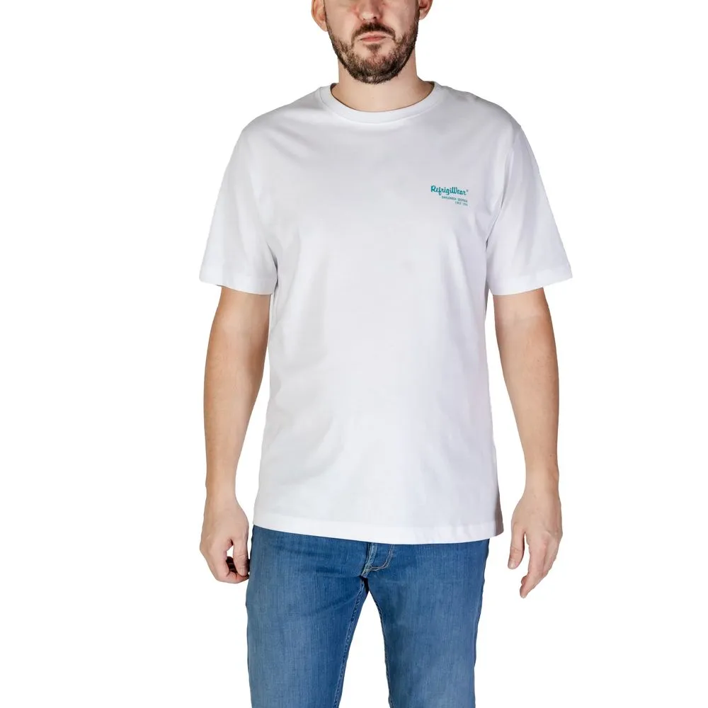 Refrigiwear Men's White Cotton T-Shirt