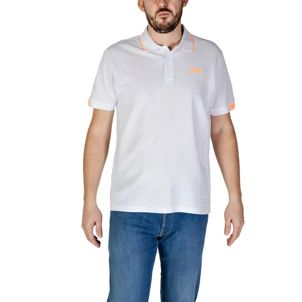 Refrigiwear Men's White Cotton Polo Shirt