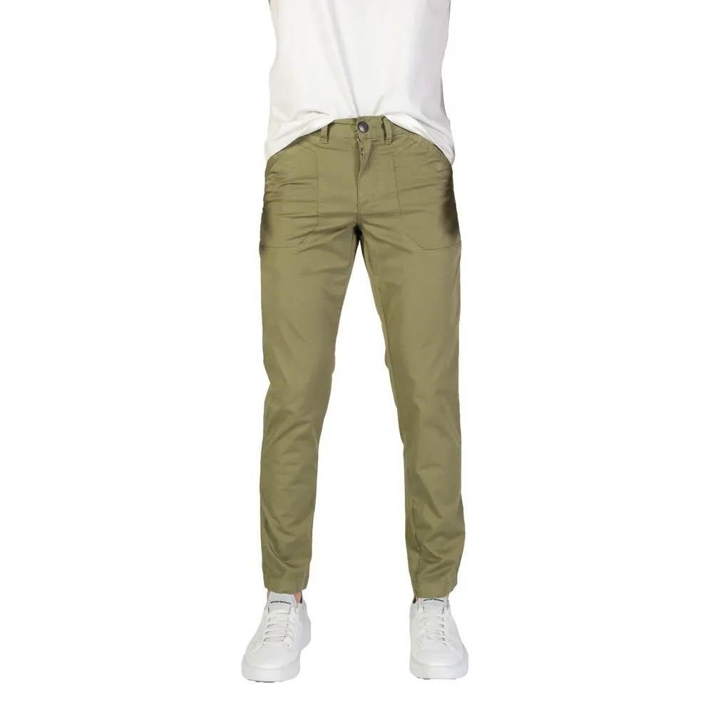 Refrigiwear Men's Green Cotton Jeans & Pant