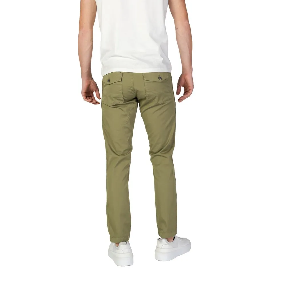 Refrigiwear Men's Green Cotton Jeans & Pant