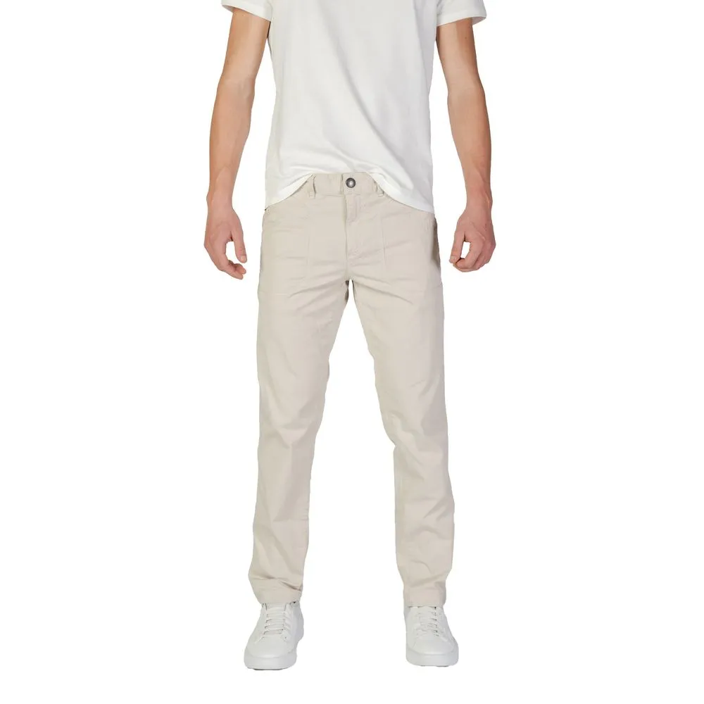 Refrigiwear Men's Beige Cotton Jeans & Pant