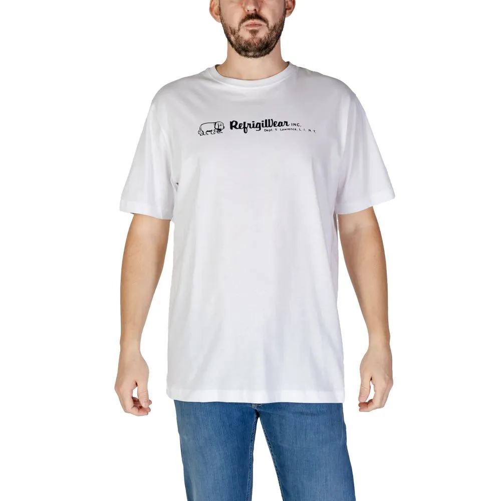 Refrigiwear Men's White Cotton T-Shirt