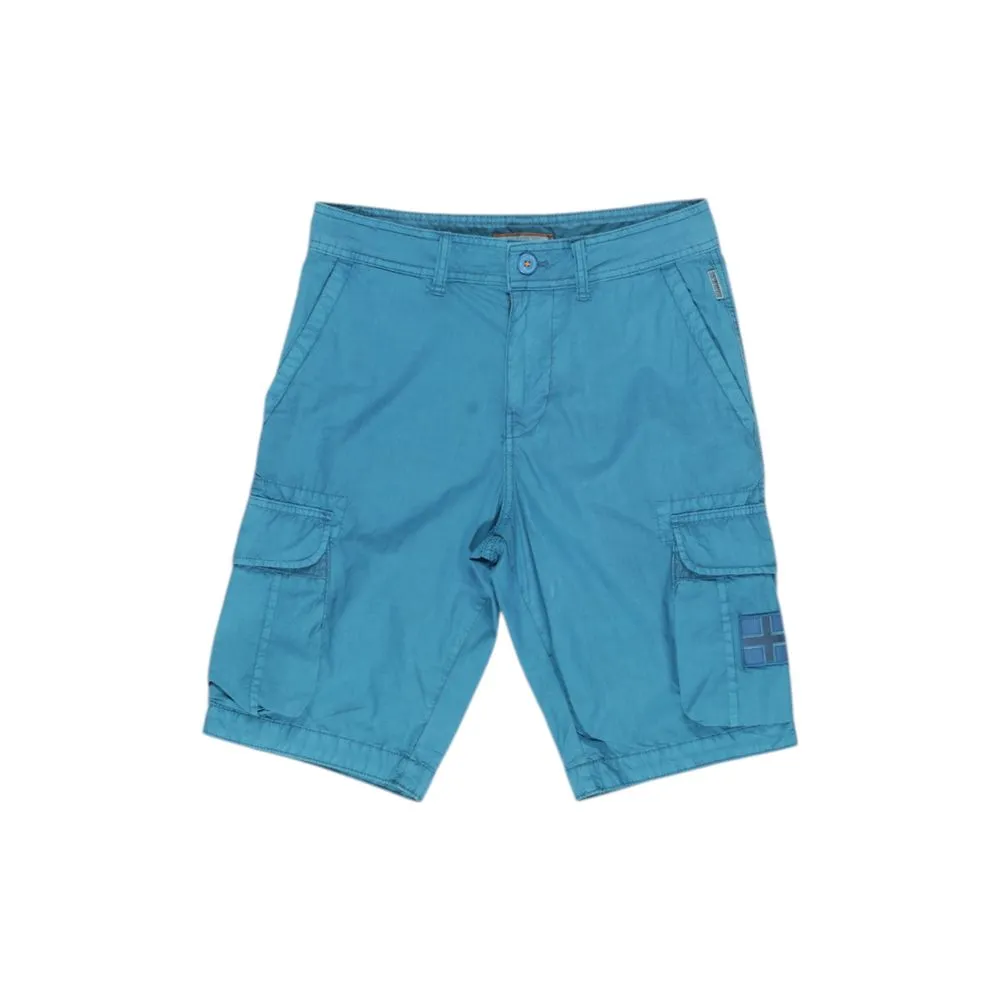 Napapijri Men's Turquoise Cotton Short
