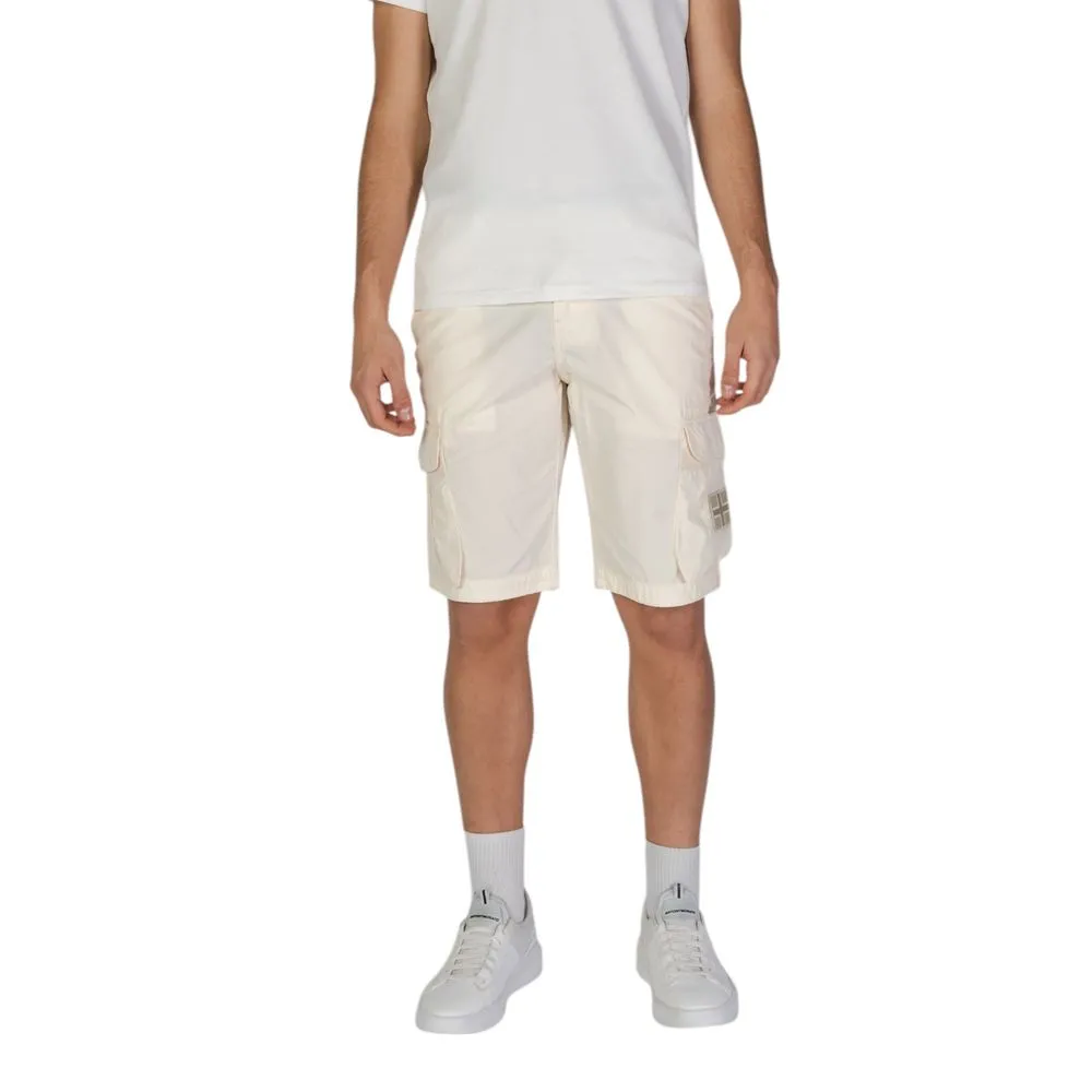Napapijri Men's Cream Cotton Short