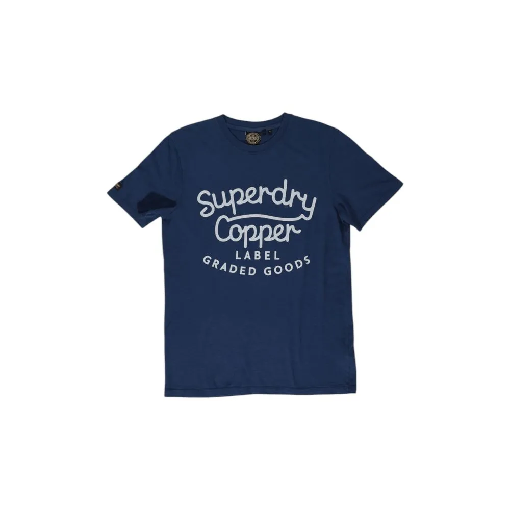 Superdry Men's Blue Cotton T-Shirt