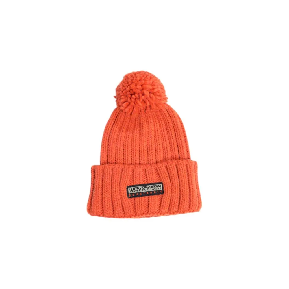 Napapijri Men's Orange Acrylic Hats & Cap