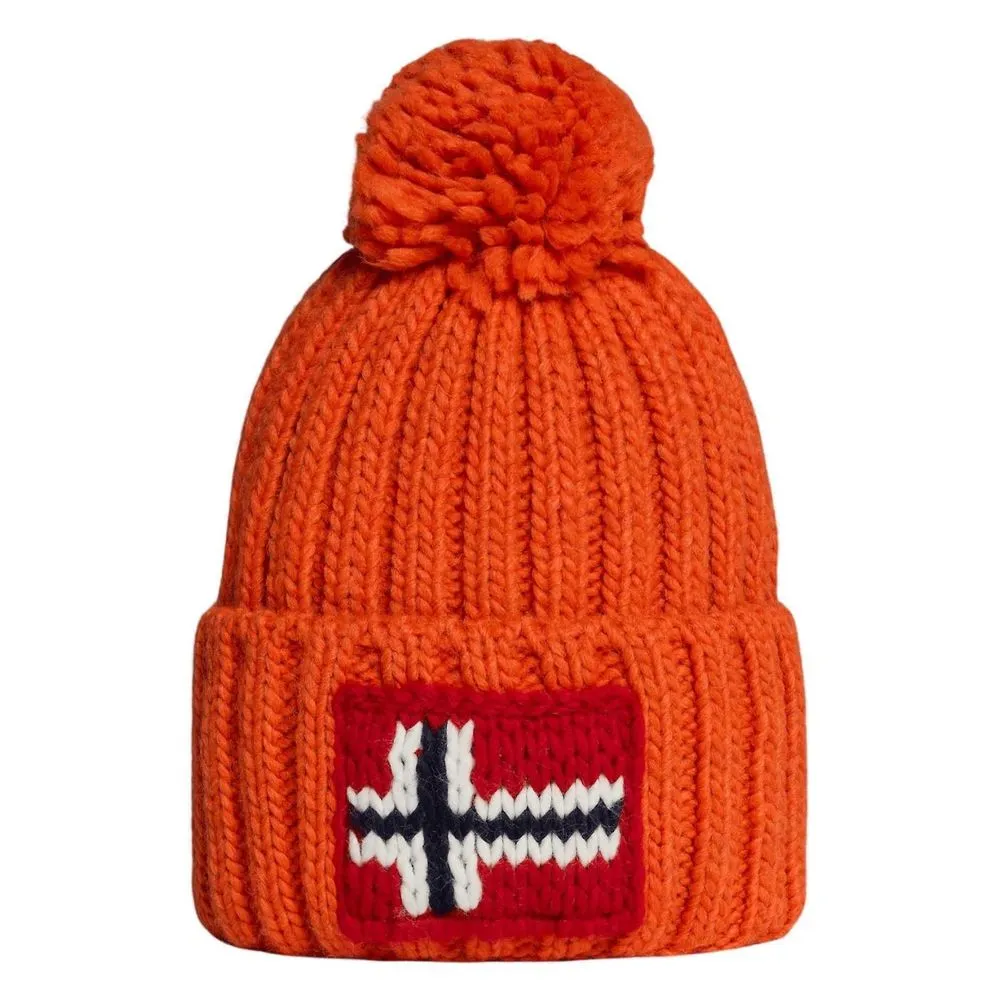 Napapijri Men's Orange Acrylic Hats & Cap