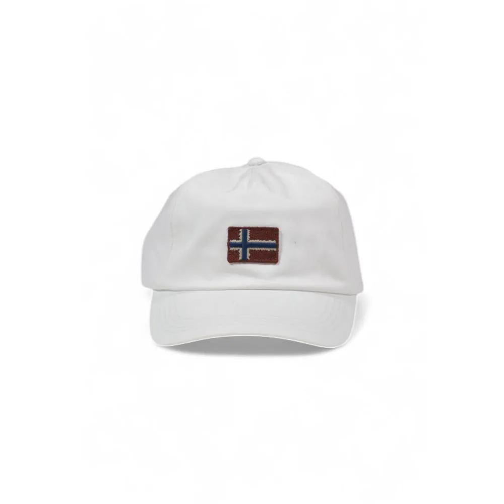 Napapijri Men's White Cotton Hats & Cap