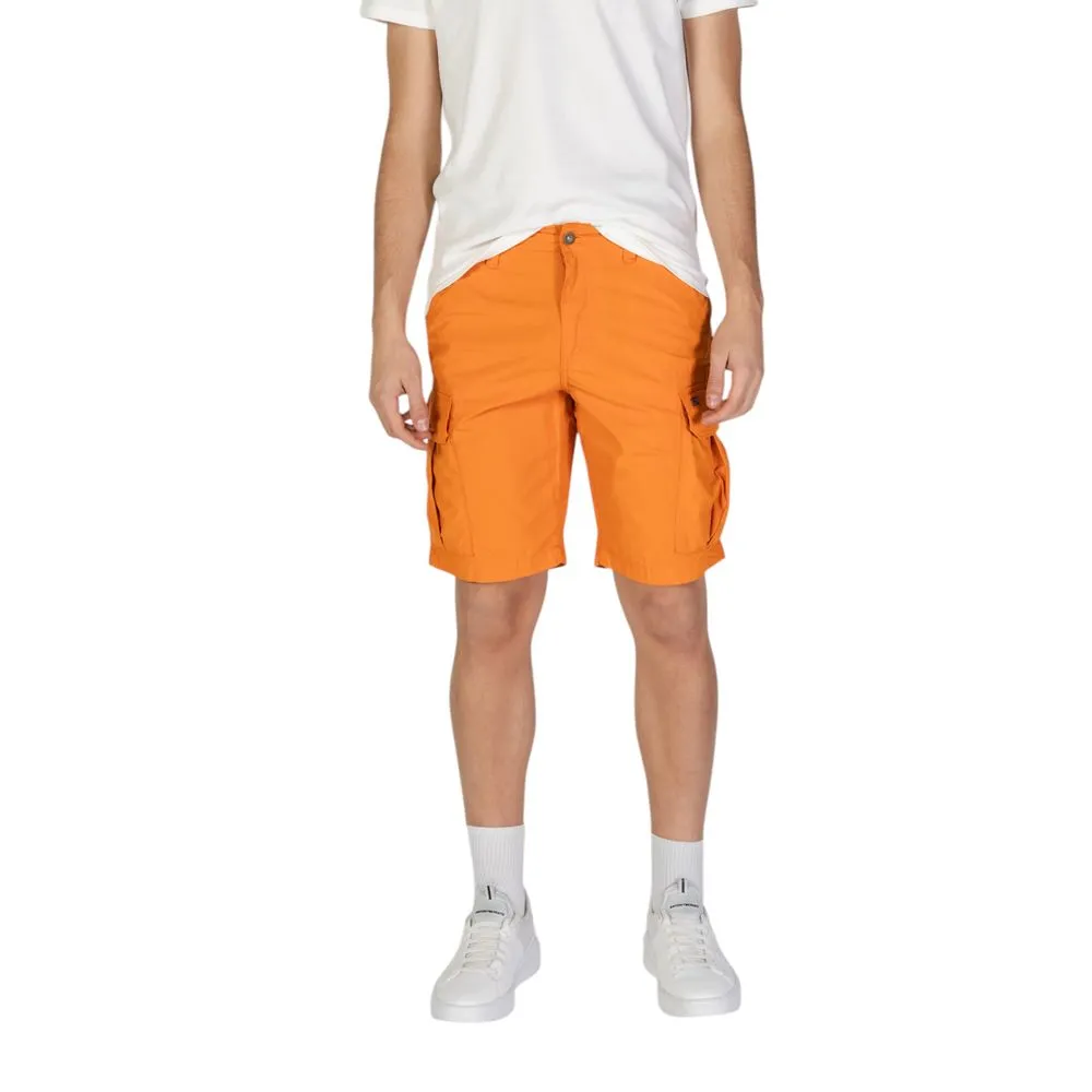 Napapijri Men's Orange Cotton Short