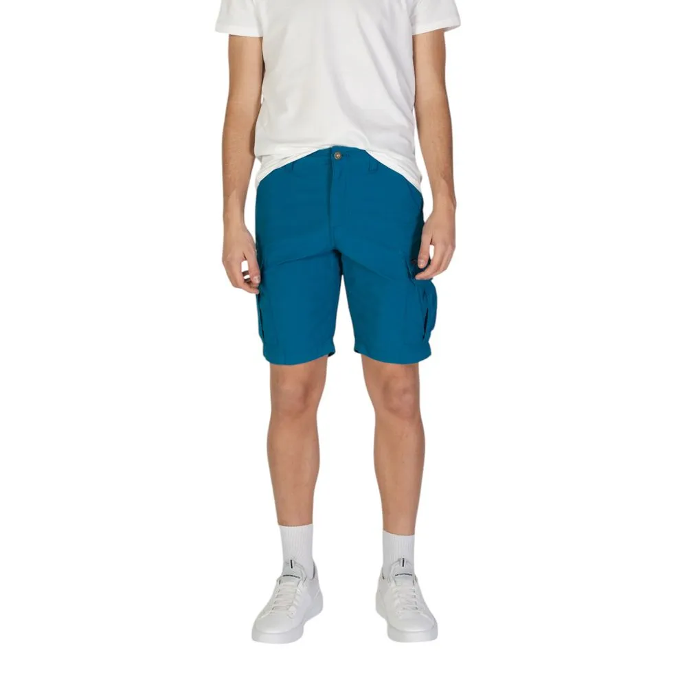 Napapijri Men's Turquoise Cotton Short