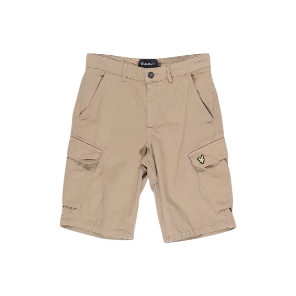 Beige Cotton Short